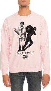 The Politricks Crewneck Sweatshirt in Light Pink
