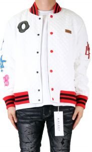 BLANCO Waffle Square Pattern Jacket with patches