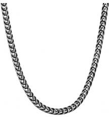 Oxidized Wheat Chain Necklace