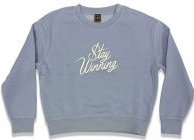 Stay Winning Original Blue Script Crewneck Women Sweater