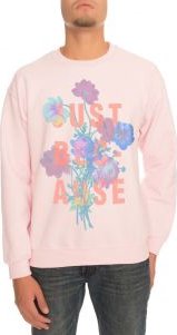 The Just Because Crewneck Sweatshirt in Light Pink