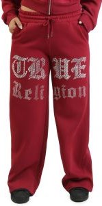 Crystal Script Wide Leg Sweatpant 