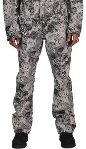 VISTA Men's premium jacquard flare stacked fit denim pants