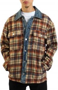 Plaid Denim Combo Shacket