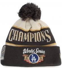 MLB Los Angeles Dodgers World Series Champs Pom Beanie