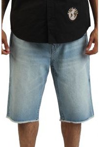 Ricky Embroidered Buddha Pocket Frayed Short 