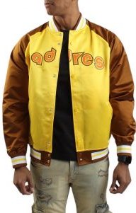 MLB San Diego Padres Vintage Logo Satin Jacket 