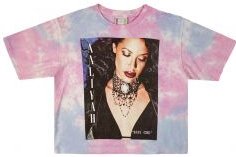 Cross Colours Aaliyah Baby Girl Crop T Shirt - Tie Dye