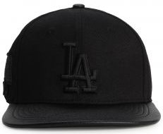 MLB Los Angeles Dodgers Blackout Wool Blend Pro Six Strapback