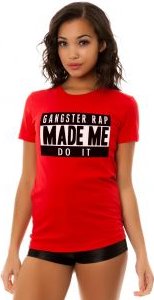 The Gangster Rap Tee in Red