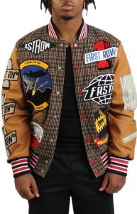 Houndstooth Varsity Jacket 