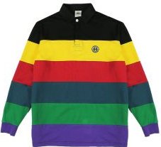 Cross Colours Retro Stripe L/S Rugby CXC - Multi