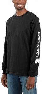 Signature Sleeve Logo L/S Shirt - Black