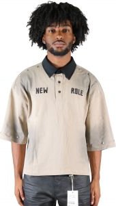 FIESTA Men's S/N Jersey 3/4 Sleeve Crop Top Polo