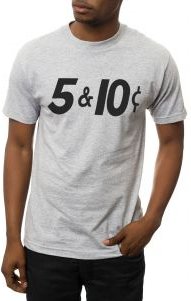 The Nickel and Dime Tee in Heather Grey