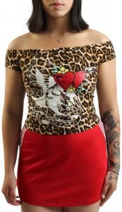 Hearts Off-Shoulder Top