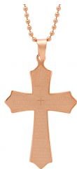 Stainless Steel Our Father Cross Pendant