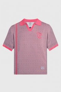Racket Club Buttonless Crochet Polo