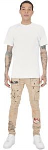 Bano Men's premium skinny twill cargo pants.