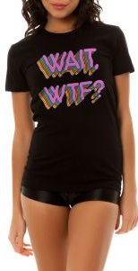 The Wait WTF Tee in Black