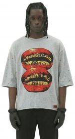 PETTI SN/ Jersey 3/4 Sleeve Crop Top Tee