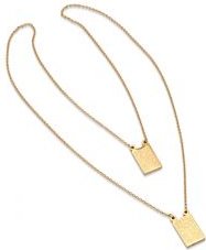 Our Lady Mount Carmel Rectangle Scapular Necklace