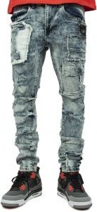 Patchwork Distressed Jean