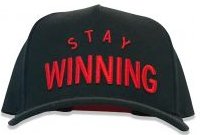 Stay Winning Black/Red Snapback Hat