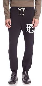 The PC Campus Monogram Terry Joggers in Black