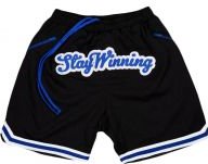 Stay Winning Black/Blue Mesh Shorts