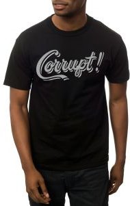The Corrupt Tee in Black