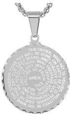 Lord's Prayer Medallion Necklace