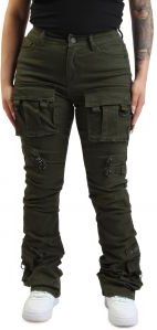 High Rise Stacked Pants