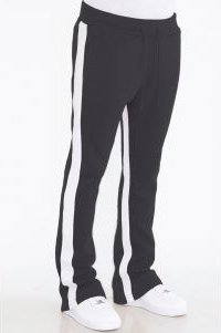 Dual Stripe Stacked Track Pants