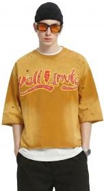 PECU S/N Jersey 3/4 Sleeve Crop Top Tee