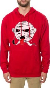 The Mummified Hoodie in Red