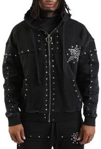 Crystal Star Zip-Up Hoodie