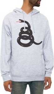 The Black Mamba Hoodie in Heather Grey