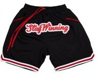 Stay Winning Black/Red Mesh Shorts