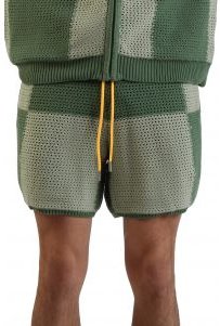 Checker Crochet Shorts