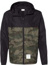 Colorblock Camo Windbreaker