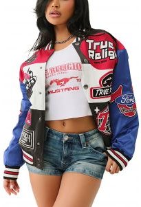 Ford X True Religion Oversized Bomber Jacket 