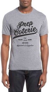 The Script Trade Mark T Shirt in Gray and Black