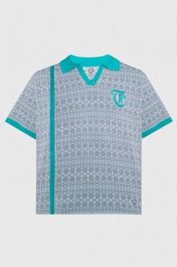Racket Club Buttonless Crochet Polo
