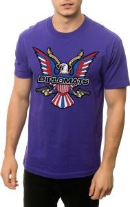 The Eagle Logo Tee in Purple