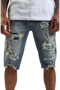 Distressed Denim Short