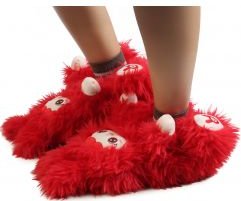 Doll Fuzzy Slippers 