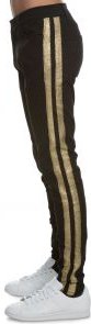 The Oro Union V2 Track Pants in Black and Gold