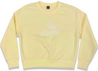 Stay Winning Original Script Yellow Crewneck Women Sweater