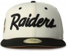 Las Vegas Raiders Chrome Fitted Hat 
